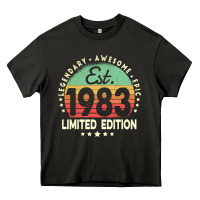 Asphalt est. 1983 vintage 1983 limited edition 39th birthday retro pullover ho Heavy Core Tee - linhVisuals