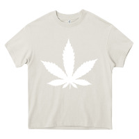 Cream weed leaf in a pocket marijuana cannabis Heavy Core Tee - linhVisuals
