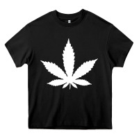 Black weed leaf in a pocket marijuana cannabis Heavy Core Tee - linhVisuals