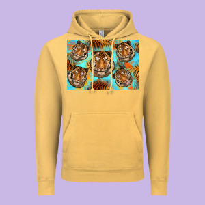 Tiger Vintage Hoodie Designed By Artiststas