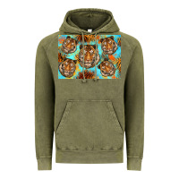 Vintage Olive Tiger Vintage Hoodie - Artiststas