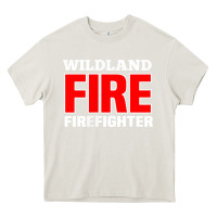 Cream wildland fire rescue department firefighters firemen uniform Heavy Core Tee - linhVisuals