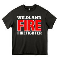 Asphalt wildland fire rescue department firefighters firemen uniform Heavy Core Tee - linhVisuals
