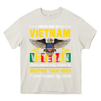 Cream proud vietnam veteran son gifts raised by my hero veteran day Heavy Core Tee - linhVisuals
