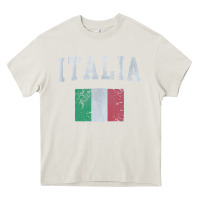 Cream vintage italia italian flag italy italiano Heavy Core Tee - linhVisuals