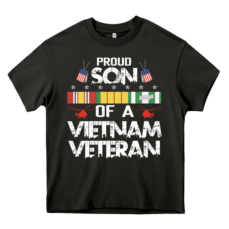 Proud Son Of A Vietnam Veteran Father's Day Heavy Core Tee by linhVisuals | Teevron
