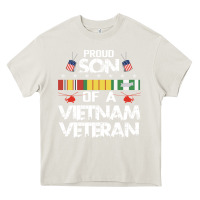 Cream proud son of a vietnam veteran father's day Heavy Core Tee - linhVisuals