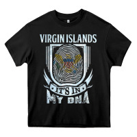 Black virgin islands virgin islander Heavy Core Tee - linhVisuals