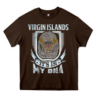 Chocolate Brown virgin islands virgin islander Heavy Core Tee - linhVisuals