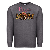 Charcoal Heather Boxer Mom Premium Sweatshirt - Jasminsmagicworld