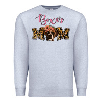 Heather Grey Boxer Mom Premium Sweatshirt - Jasminsmagicworld