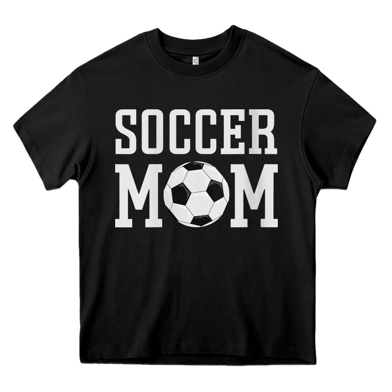 Womens Soccer Mama Soccer Mom Heavy Core Tee by linhVisuals | Teevron