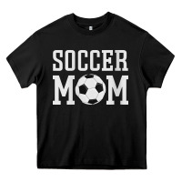 Black womens soccer mama soccer mom Heavy Core Tee - linhVisuals