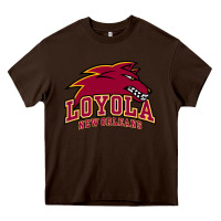 Chocolate Brown loyola college prep Heavy Core Tee - linhVisuals