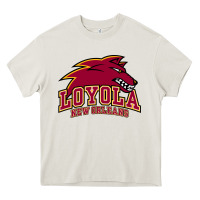 Cream loyola college prep Heavy Core Tee - linhVisuals