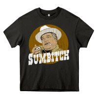 Asphalt sumbitch distressed Heavy Core Tee - linhVisuals