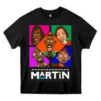Black Martin TV Show Heavy Core Tee - linhVisuals