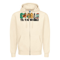 Sandshell gobble til you wobble thanksgiving turkey Zipper Hoodie - Jasminsmagicworld