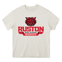 Cream ruston high school Heavy Core Tee - linhVisuals