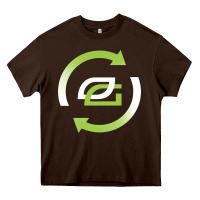 Chocolate Brown optic team  gaming Heavy Core Tee - linhVisuals