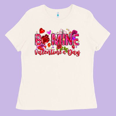Be Mine Valentines Day Ladies Tee Designed By Cowhidedigitalart