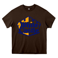Chocolate Brown white castle high school Heavy Core Tee - linhVisuals