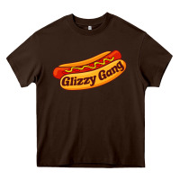 Chocolate Brown glizzy gang glizzy gobbler Heavy Core Tee - linhVisuals