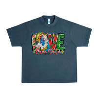 Midnight Navy Love Came Down Urban Heavy Tee - CowhideDigitalArt