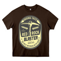Chocolate Brown deep rock galactic red rock blaster beer , designer   t shirt Heavy Core Tee - linhVisuals
