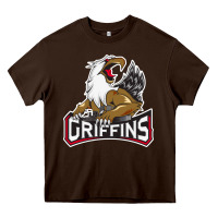 Chocolate Brown grand rapids griffins Heavy Core Tee - linhVisuals