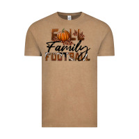 Vintage Coffee Fall Family Football Vintage Tee - LillyAllenDesigns