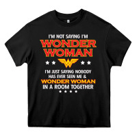 Black wonder woman Heavy Core Tee - linhVisuals