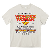 Cream wonder woman Heavy Core Tee - linhVisuals