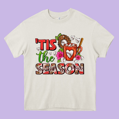 Tis The Season Baseball Coffee Mug Heavy Core Tee Designed By Fadigitalartstudio