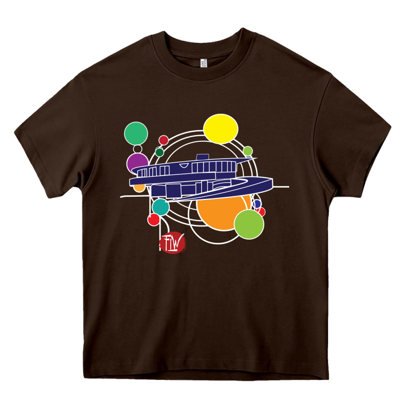 Retro Graphic Design   Frank Lloyd Wright Heavy Core Tee by linhVisuals | Teevron