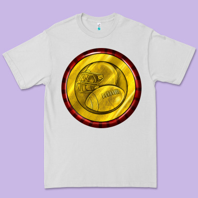 American Football Round Earrings Premium Tee Designed By Bundleandbundleshop