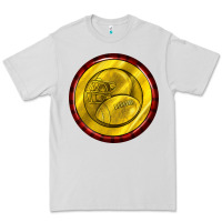 Dove Grey american football round earrings Premium Tee - BundleAndBundleShop