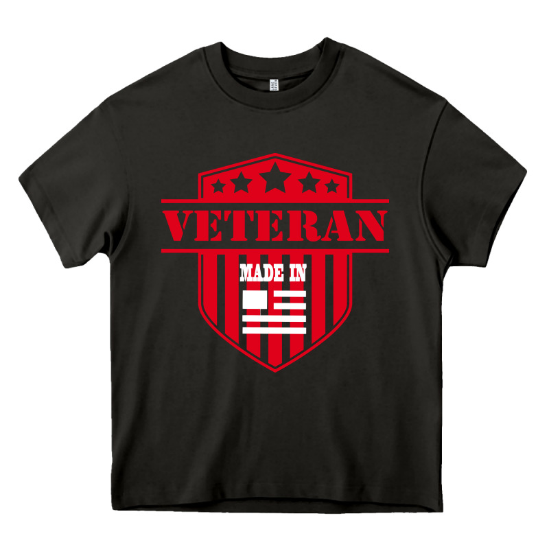 Veteran Made In Usa   Military Heavy Core Tee by linhVisuals | Teevron