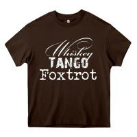 Chocolate Brown wtf in military speak   saying Heavy Core Tee - linhVisuals