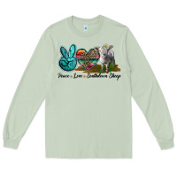 Matcha Peace Love Southdown Sheep Long Sleeve Tee - LillyAllenDesigns