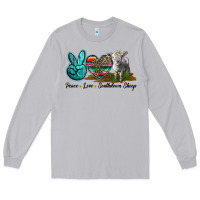 Moon Dust Peace Love Southdown Sheep Long Sleeve Tee - LillyAllenDesigns