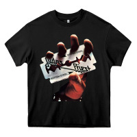 Black Judas Of Priest - British Steel Heavy Core Tee - linhVisuals
