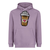Lavender leopard glitter coffee cup Heavyweight Hoodie - Jasminsmagicworld
