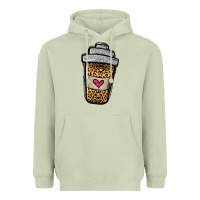 Matcha leopard glitter coffee cup Heavyweight Hoodie - Jasminsmagicworld