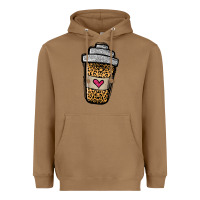 Toasted Coconut leopard glitter coffee cup Heavyweight Hoodie - Jasminsmagicworld