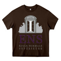 Chocolate Brown École normale supérieure (paris) Heavy Core Tee - linhVisuals
