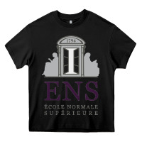 Black École normale supérieure (paris) Heavy Core Tee - linhVisuals
