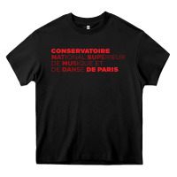Black logocnsmdp conservatoire de paris Heavy Core Tee - linhVisuals