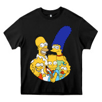 Black simpson Heavy Core Tee - linhVisuals