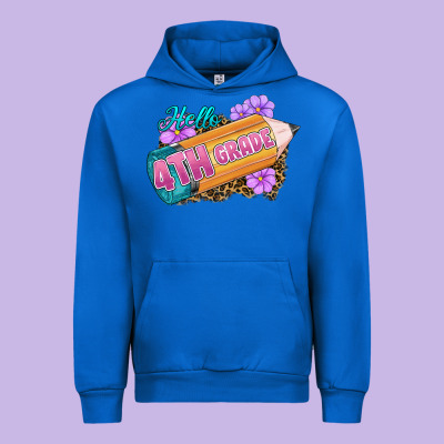 Hello 4th Grade Urban Hoodie Designed By Ranaportraitstore